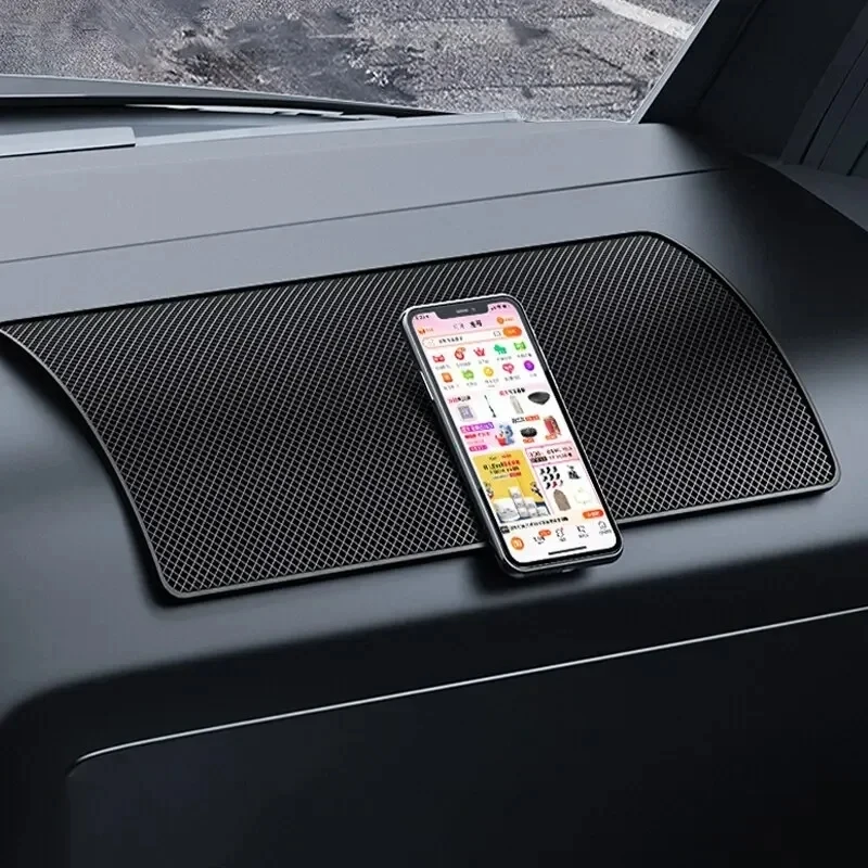 Universal Car Dash Sticky Rubber Mat Multifunctional Car Dashboard Anti-Slip Mat Keys Coins Sunglasses27x15CM/20*13CM car non slip mat non slip mat car dashboard mat non slip dash mat