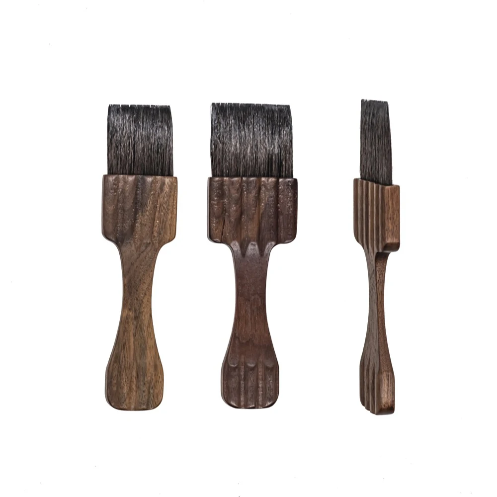 Artsecret Walnut Wooden Painting Brush for Acrylic Watercolor Oil Drawing Ox Ear Goat Hair Mix Artist Paint Brush 1.57-2.36Inch 2