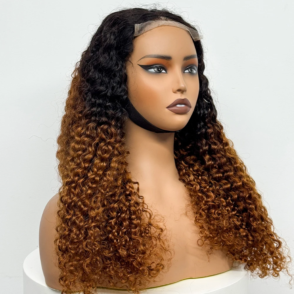 Water Wave Curly 5x5 Transparent Lace Human Hair Wigs 250% Density 12A Colored Curly Wavy Human Hair for Black Women