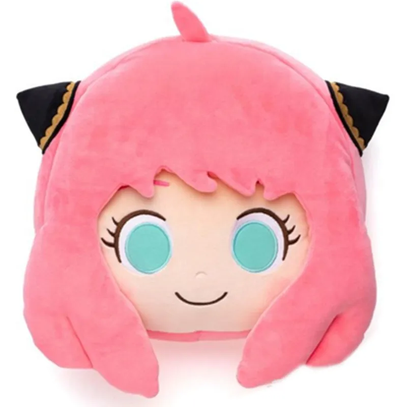 

New Kawaii Anime SPY×FAMILY Anya Face Plush Dor Girls 25CM Kids Stuffed Toys For Children Gifts