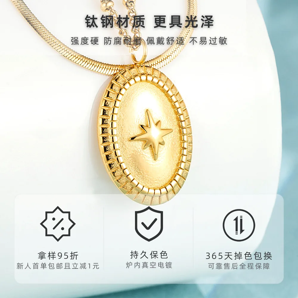 Gold Necklace for Women 14K Jewelry Double Layer Necklace Necklace for Women Fashion Necklace Men Jewelry Chains