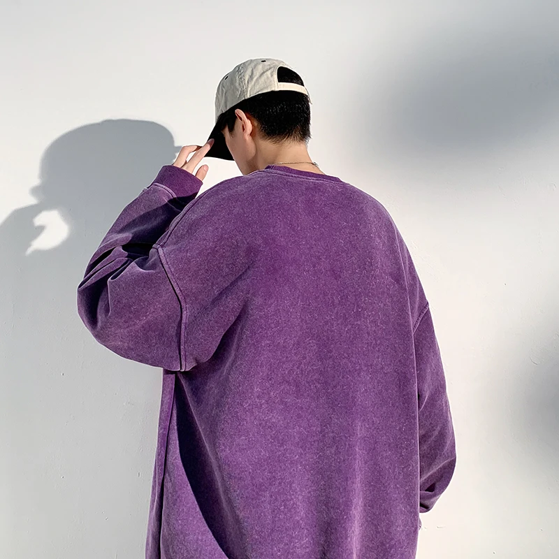 Fashion Men Sweatshirts Autumn O-Neck Hip Hop Harajuku Long Sleeve Streetwear Hoodies