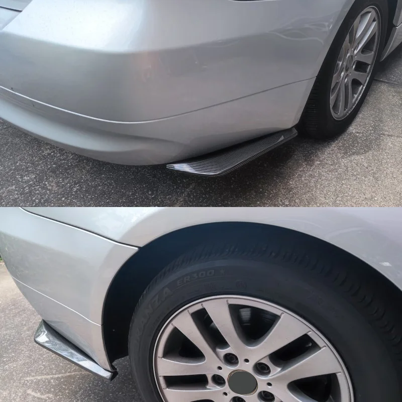Bumper Strip Pair Universal Car Front Rear Bumper Strip Lip Spoiler Diffuser Splitter Scratch Protector 44.5cm Winglets Side Skirt Extension