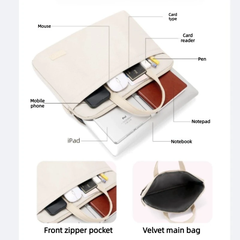 Fashionable Portable Laptop Briefcase Bag – Stylish Business Accessory