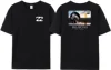 Wave New Men's Summer Billa-bong T-shirt 100% Cotton Double Sided Printing High Quality Casual Top Tees 1
