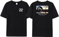 Wave New Men's Summer Billa-bong T-shirt 100% Cotton Double Sided Printing High Quality Casual Top Tees 1