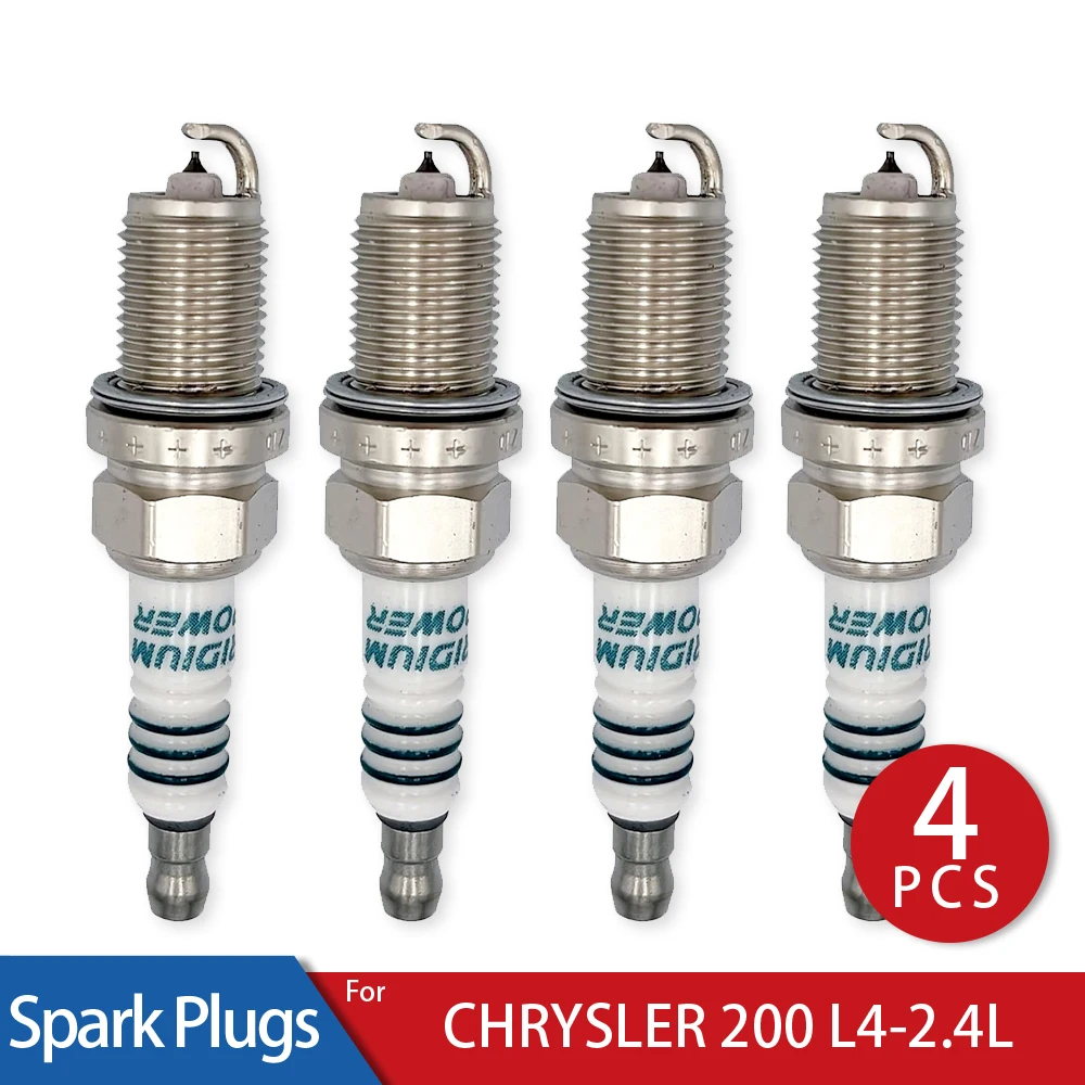 

4 Pcs/Lot Iridium Power Spark Plugs Glow Plug for 2013-2014 CHRYSLER 200 L4-2.4L Car Candle Stable Operation 80000km