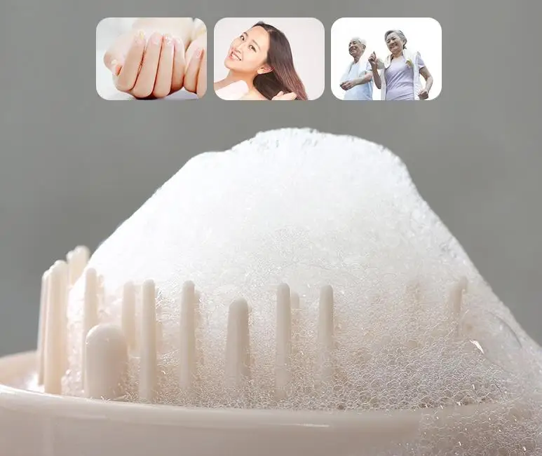 Cute rabbit head massager magic shampoo massage comb wash bath massage brush scalp massager hair care