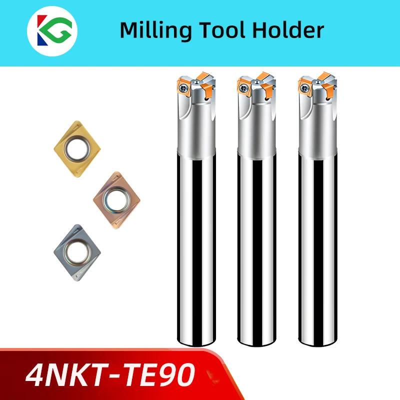 TE904NKTFastFeedMillingCutterToolHolderForRoughing4NKT0603084NKT040208MillingHead