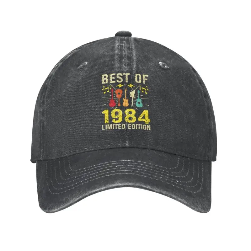 

Classic Cotton Awesome Since 1984 Music Guitarist Birthday Baseball Cap Men Women Breathable Dad Hat Sun Protection