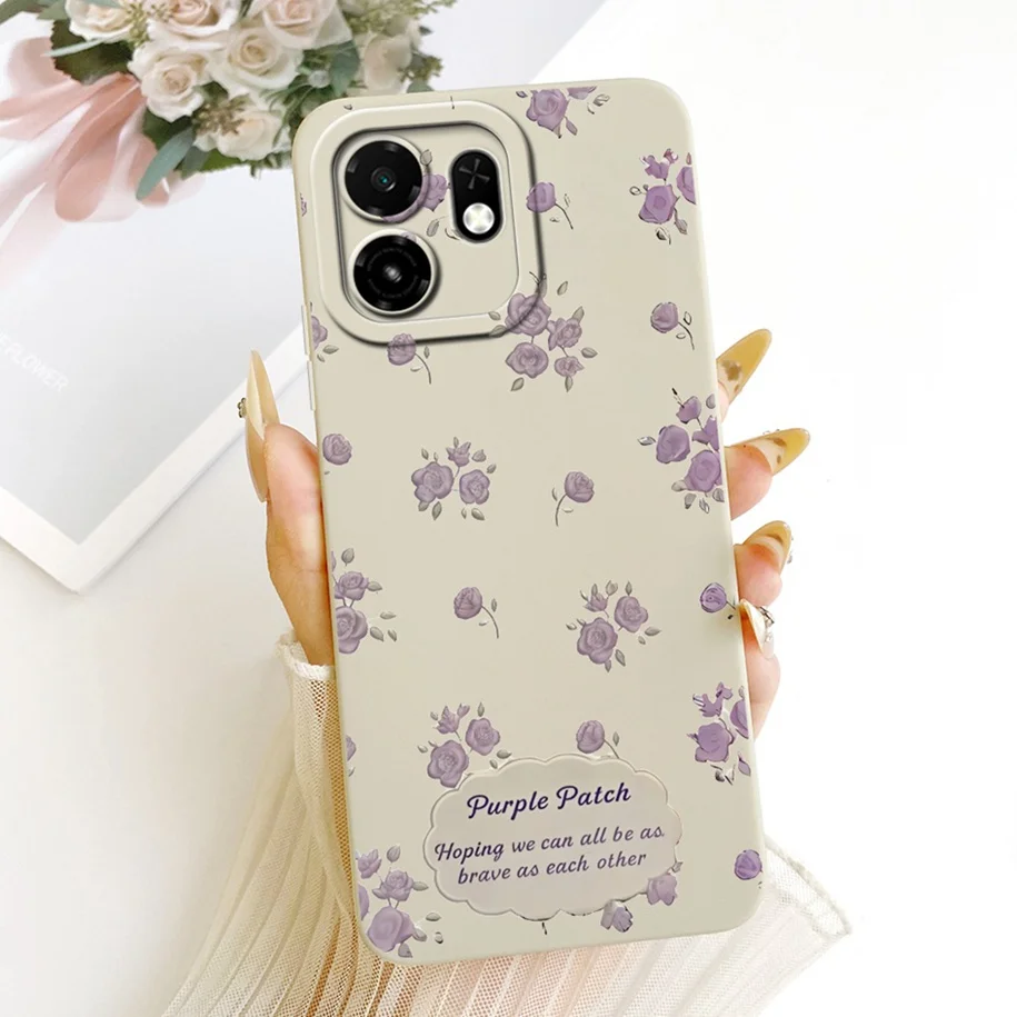 Fashion Daisy Flower Painted Soft Silicone Bumper Phone Case