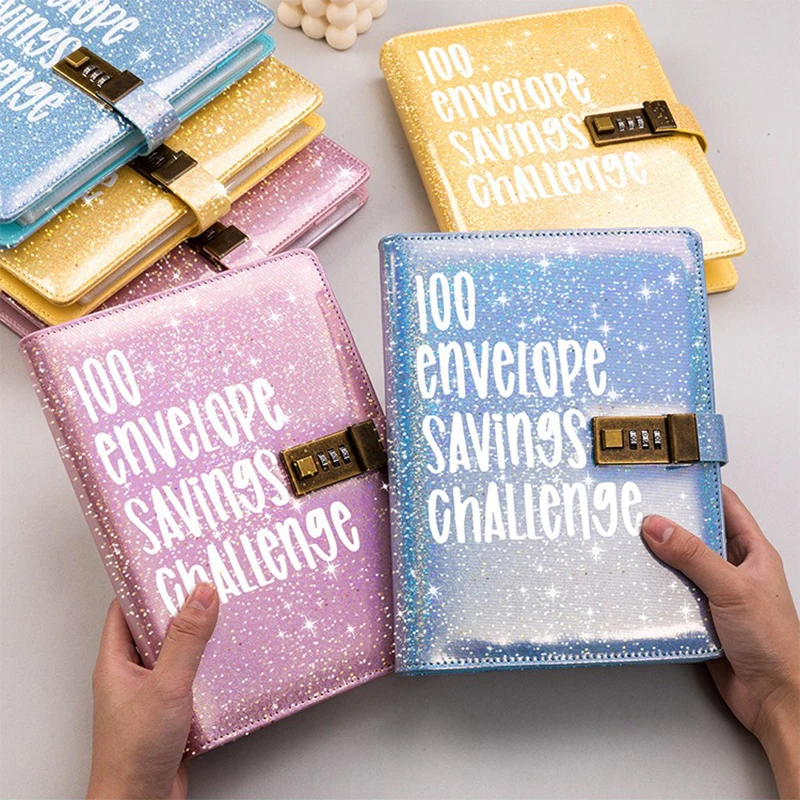 Notebook Diary Journal Password Book 100-day Challenge Notebook 8.5-Inch Loose-leaf