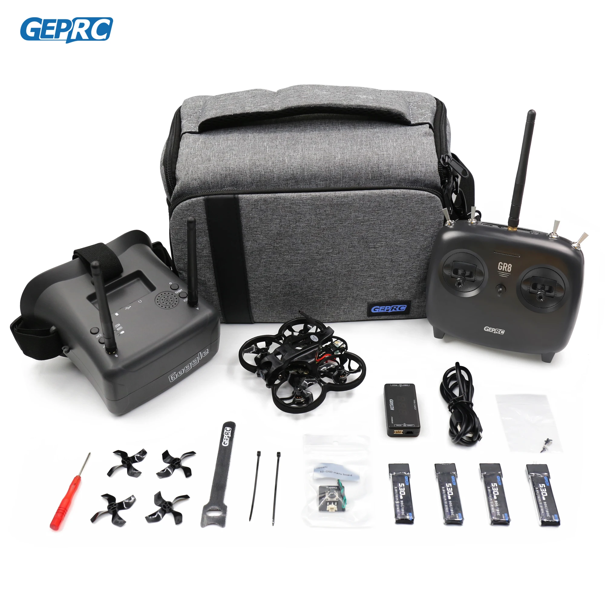 Гоночный Дрон GEPRC TinyGO V1.3 FPV Whoop RTF, каркас из углеродного волокна для радиоуправляемого FPV квадрокоптера, гоночный Дрон серии, подходит для начинающих