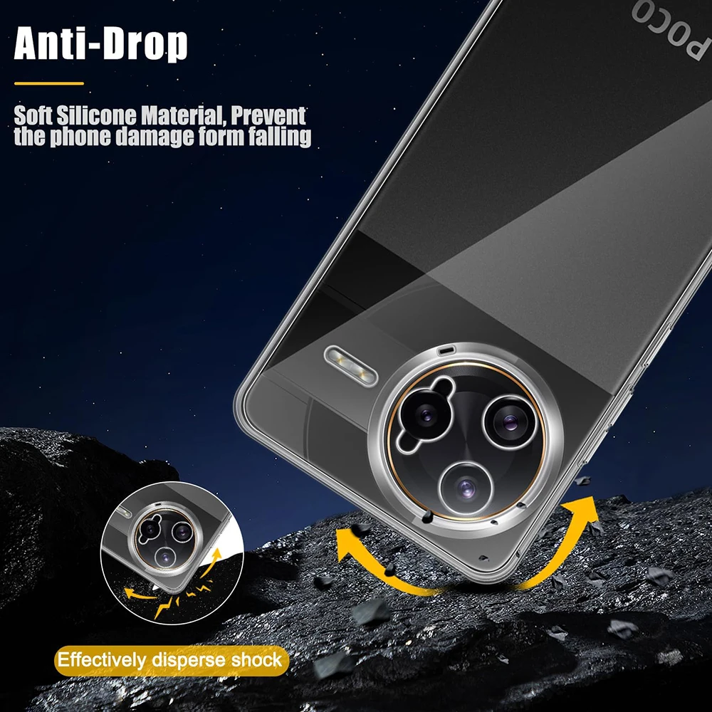 Ultra Thin Transparent Silicone Clear Soft Shell Back Cover