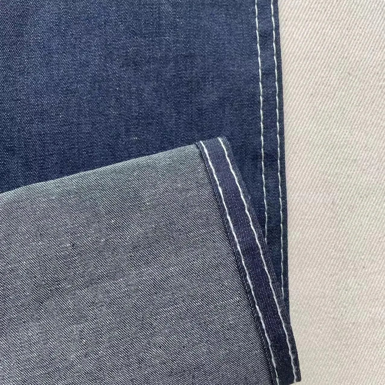 Thin Pure Cotton Denim Fabric 4.5 Ounces No-Wash Jeans Material for Shirts And Skirts Lightweight Denim Fabric Clothing Accessor