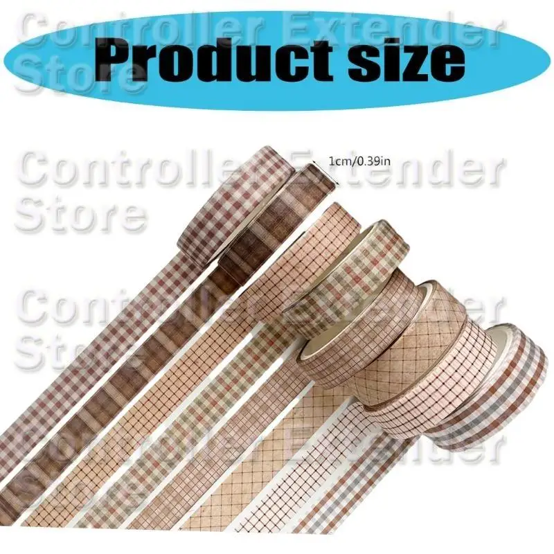 스크랩북 저널 앨범 아트 마스킹 테이프 N84B용 8Pcs 미적 장식 테이프