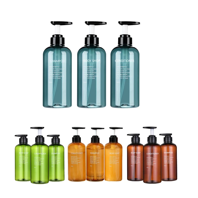 300/500ml Soap Dispenser Shampoo Bottles For Kitchen/Bathroom Refillable  Shower Gel Liquid Soap Container Lotion Bottles - AliExpress