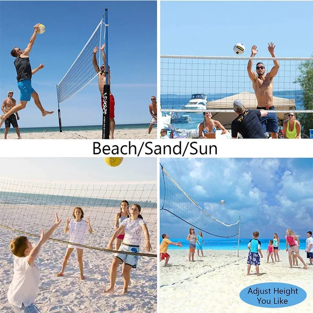 Outdoor Beach Volleyball Net Professional Training Standard 960x100cm Volleyball Net Tennis Badminton Mesh Replacement 6