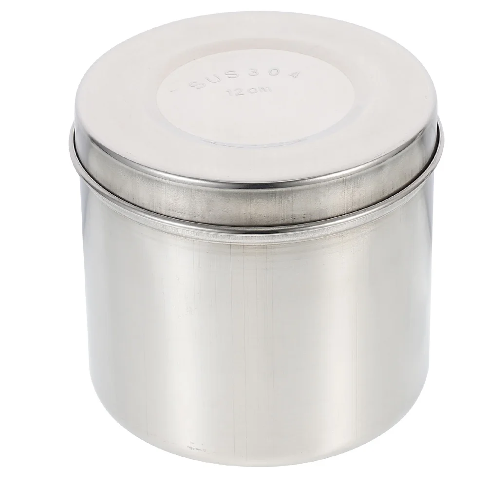 Ointment Jar Vessel Container Gauze Storage Cotton Ball Dressing Balls Stainless Steel Holder