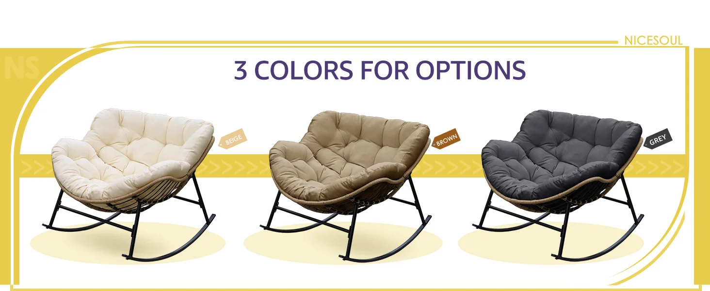 indoor outdoor rocking papasan chair