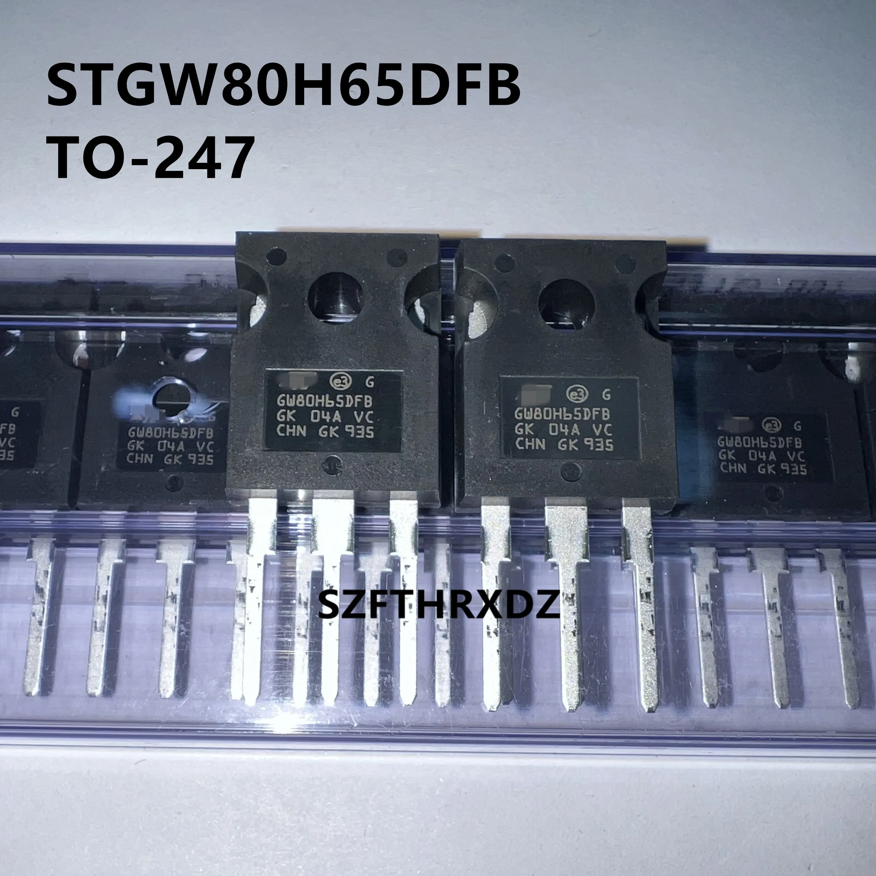 

SZFTHRXDZ 10pcs 100% New Imported Original STGW80H65DFB GW80H65DFB TO-247 IGBT Insulated Gate Dipolar Transistor 650V 85A