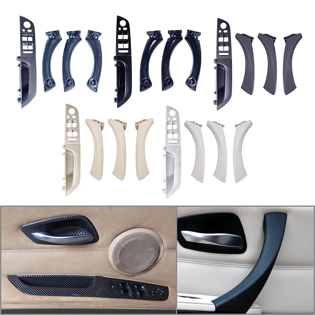 

4 шт., накладки на внутреннюю дверную ручку для BMW 3 E90 E91 E92 2005-2012