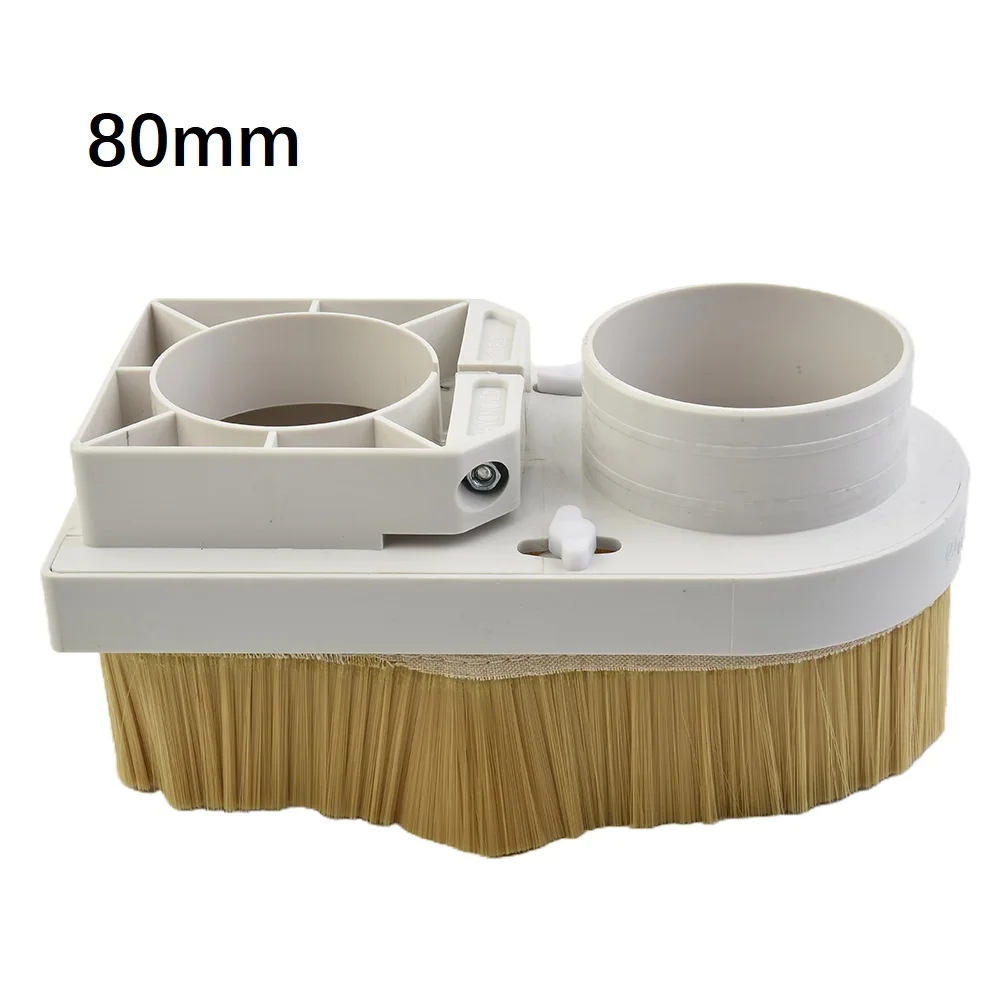 

80mm Vacuum Cover Dust Brush Suction Box Spindle Shoe Boot Collector For CNC Router Engraving Milling Machine Workshop Equipment