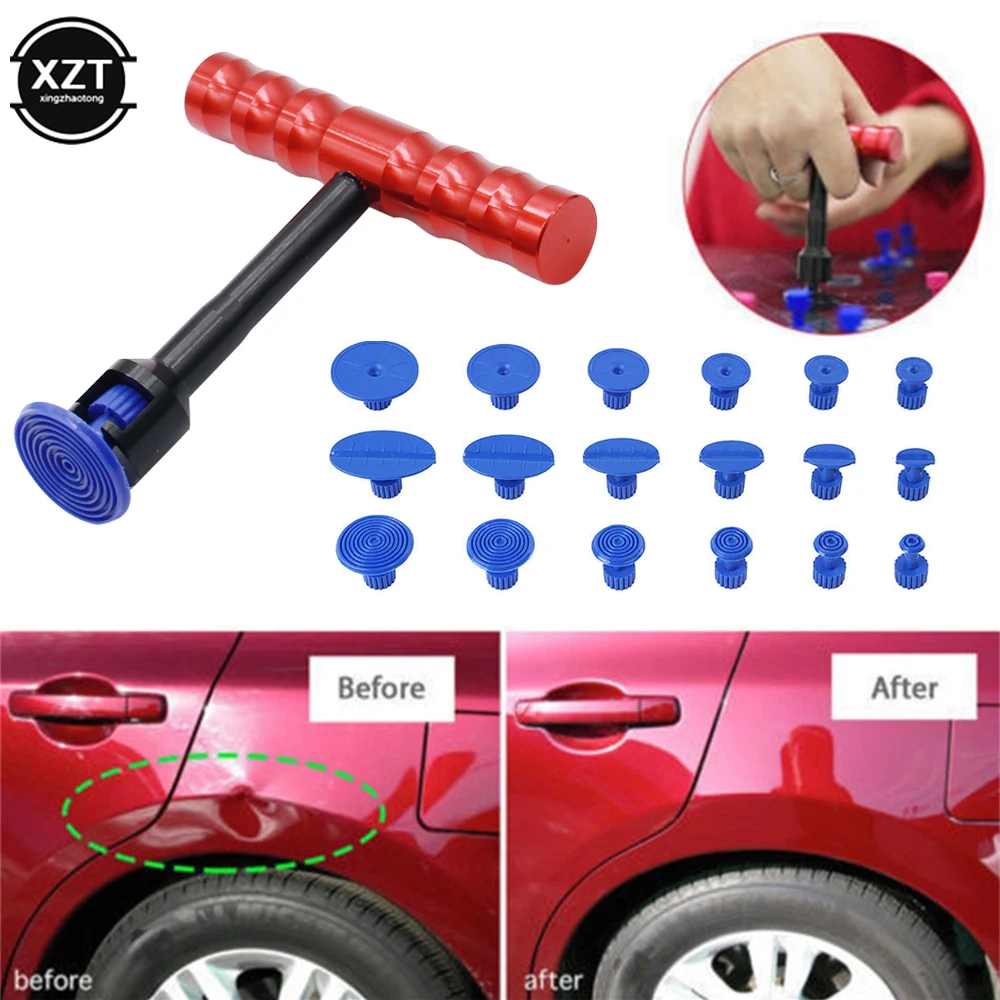 

Universal Car Dent Repairer T-type Auto Body Repair Suction Cup Sliding Tool Kit Sheet Metal Plastic Suction Cup Tool