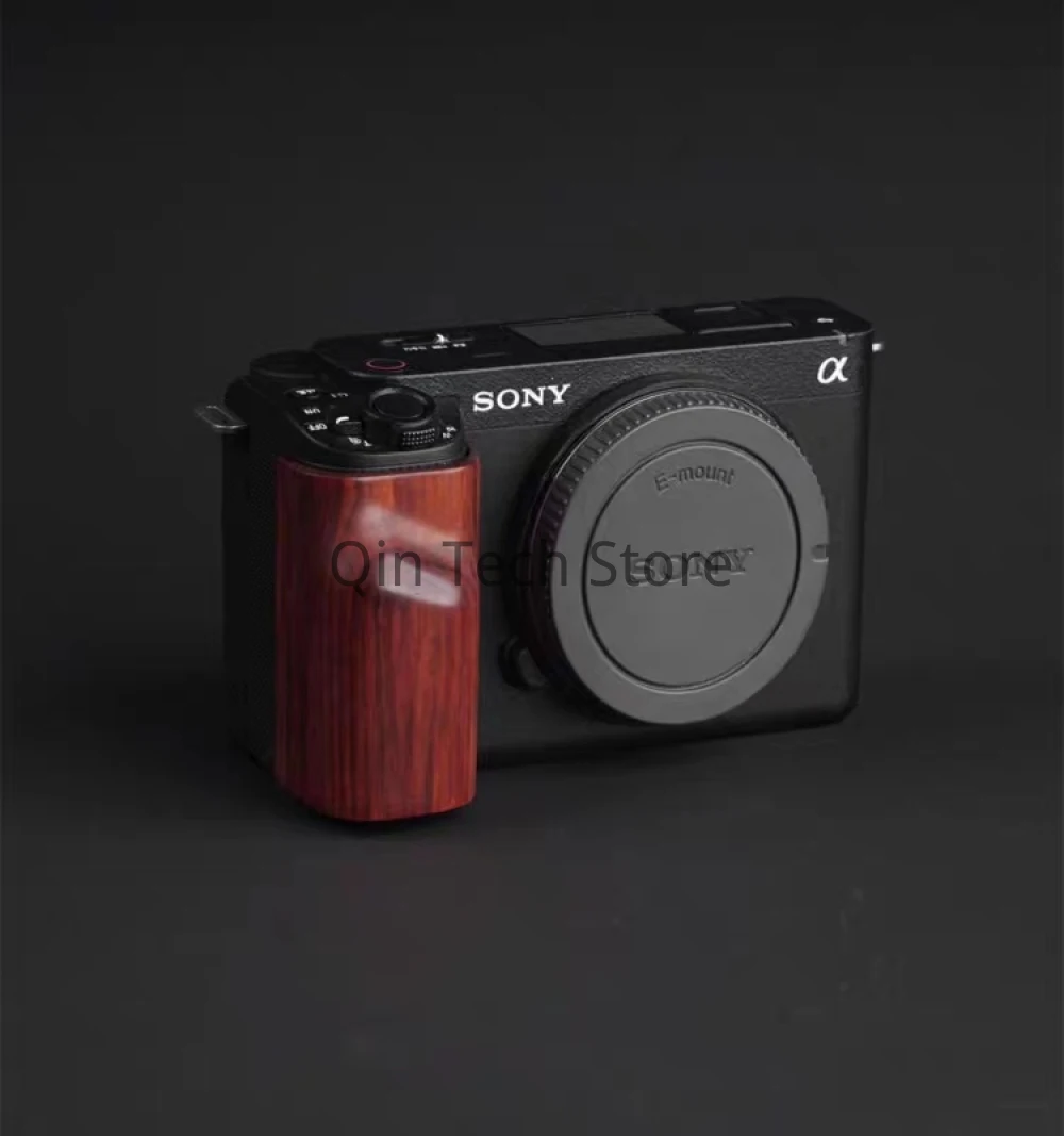 

Деревянная портативная встряхивающаяся Нескользящая ручка ZVE10 для Sony ZV-E10 Grip, Сменные аксессуары для камеры с лентой 3M, цельная древесина