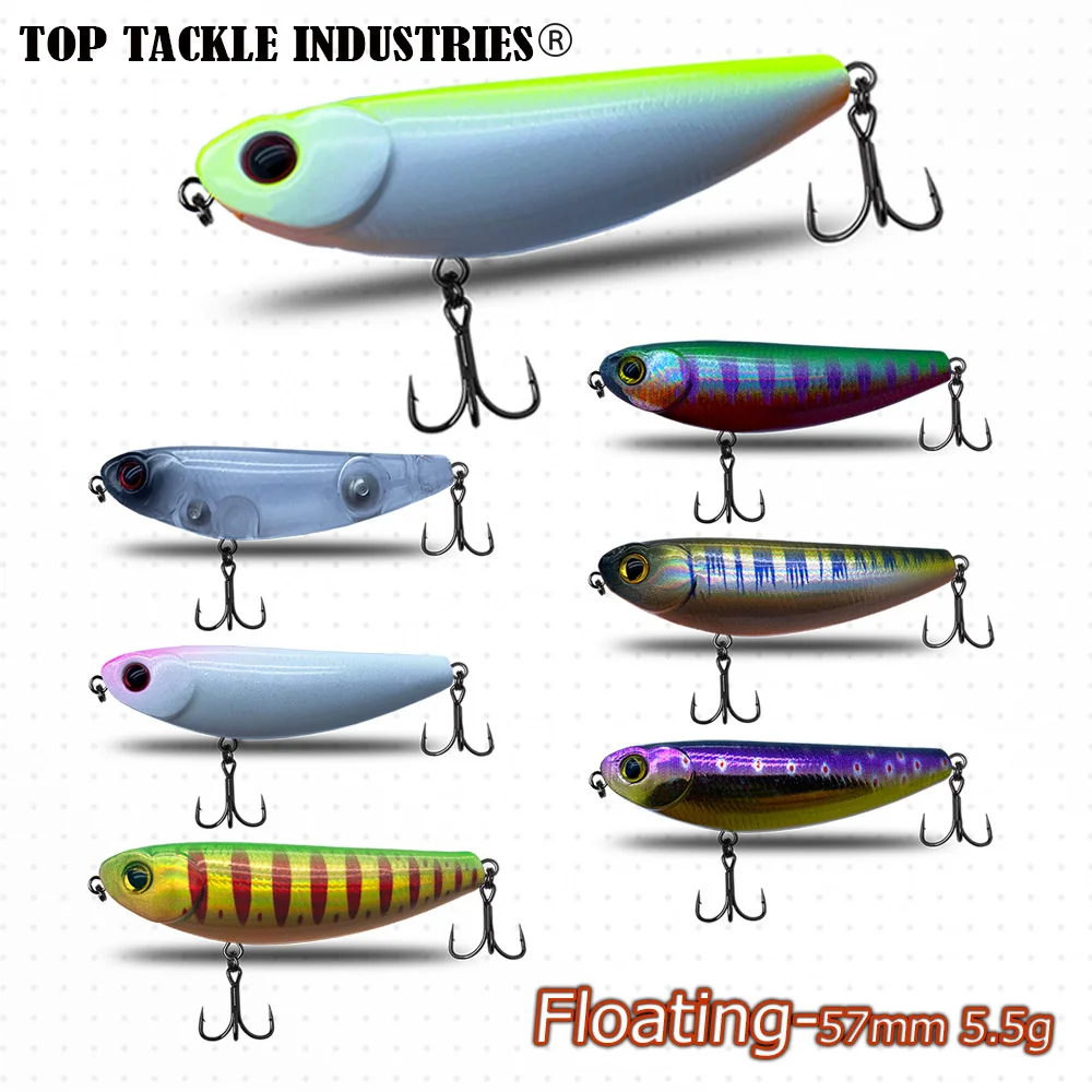 

Topwater Floating Pencil Wobblers 5g 10g 15g Fishing Lures Bass Surface Stickbait Artificial Walking Baits Trolling Pesca 50