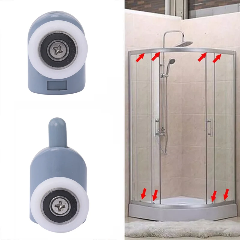 8pcs Shower Rooms Cabins Pulley &Shower Door Roller /Runners/Wheels/Pulleys Diameter 20/23/25/27mm