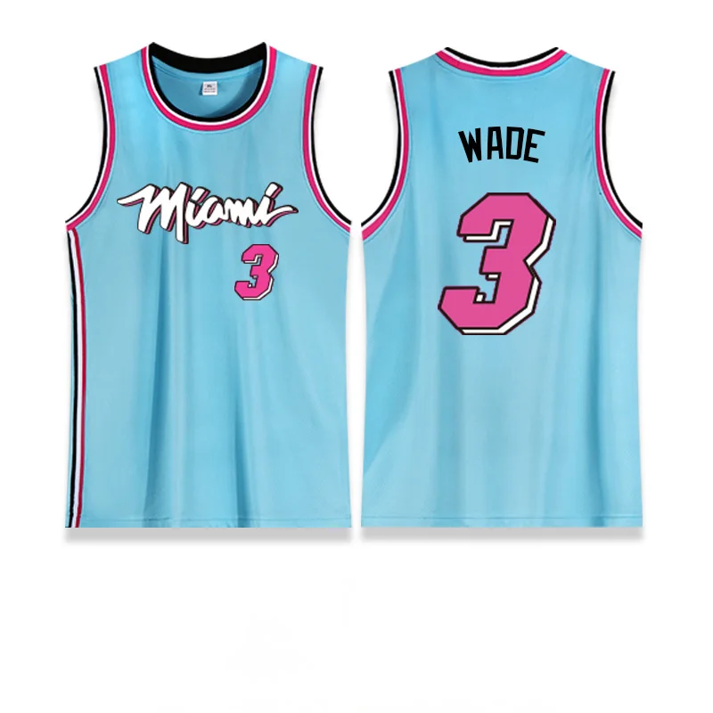 Mens Jersey Men's Sleeveless Basketball Vest Breathable Quick Drying T-shirt Hot Team City Edition No. 3 Jersey Loose Sports Training Shirt