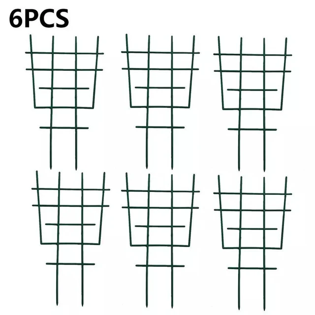 6 db Növényi Rácsok Egymásra Rakható Kicsi Cserepes Rácsos Műanyag Mászó Rács Újrafelhasználható Virágtámogató Növény