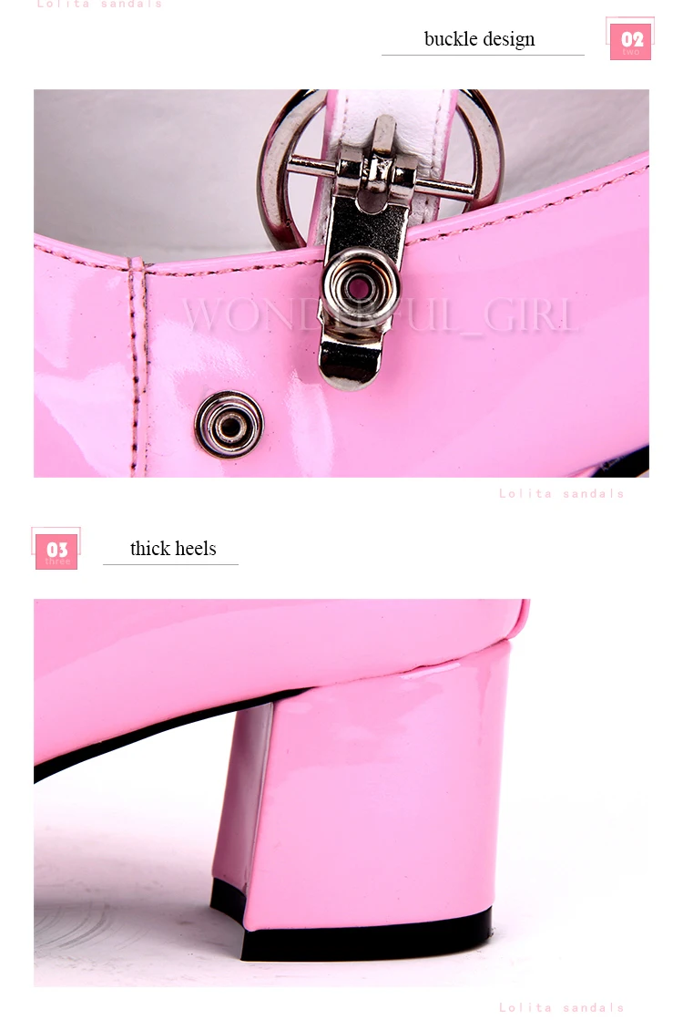 Neue japanische Lolita-Schuhe Anime Cosplay Stiefel Mädchen Prinzessin High Heels Damen Schuhe mit Schleife 4