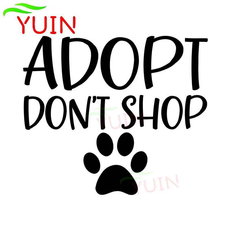 YUIN ADOPT не покупайте спасательный собачий питомец принт лапы щенок аксессуары для