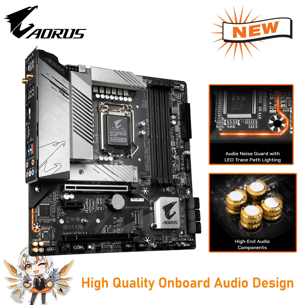 マザーボード AORUS B560I + i5-11400F + DDR4 8GB*2 agiga1.jpg