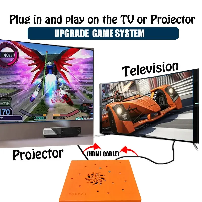 LZAKMR Game Console M8 Plug and Play Retro I3-3110M 1T HDD 70000+