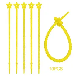 10pcs Silicone Reusable Magic Twist Ties (Color 9)
