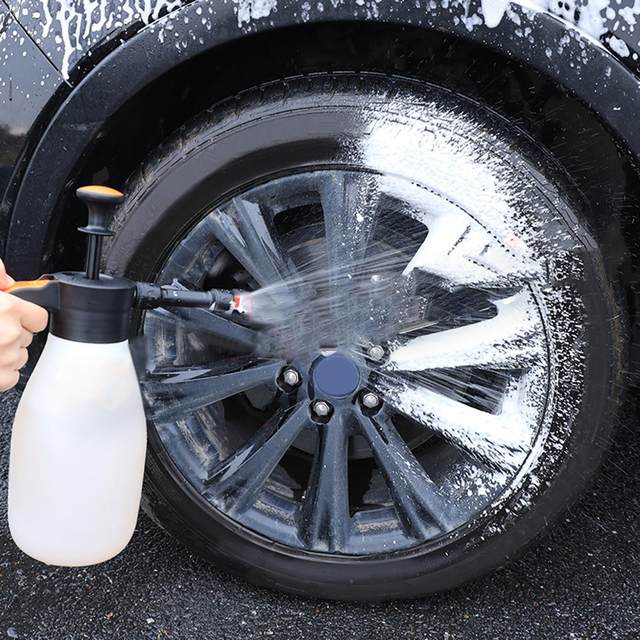 Foam Watering Can/ High Pressure/ 1.5L Manual Foam Gun Cleaner Soap Dispenser