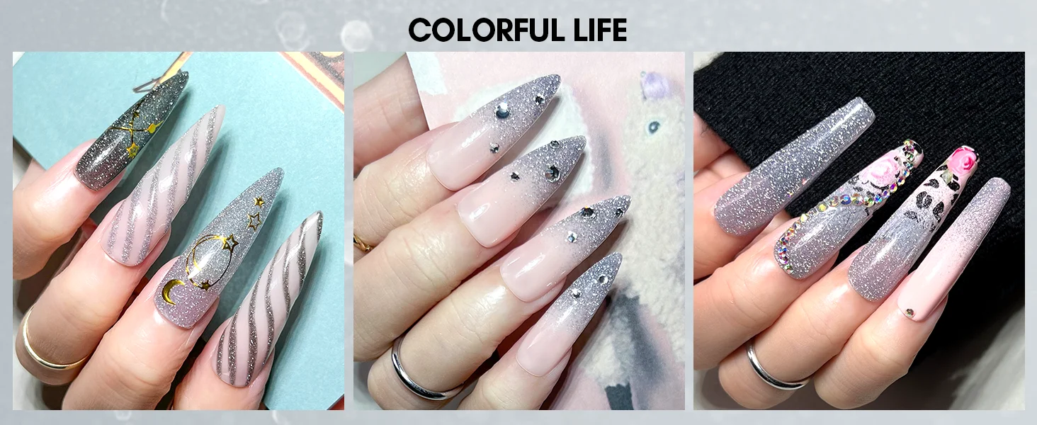 Sommer Rosa/15ml Fluoreszierender Reflektierender Nagel-Gel-Lack/Dunkel Glänzender Super Glitter Neon/Halbpermanenter Gel-Nagellack – Detail 14