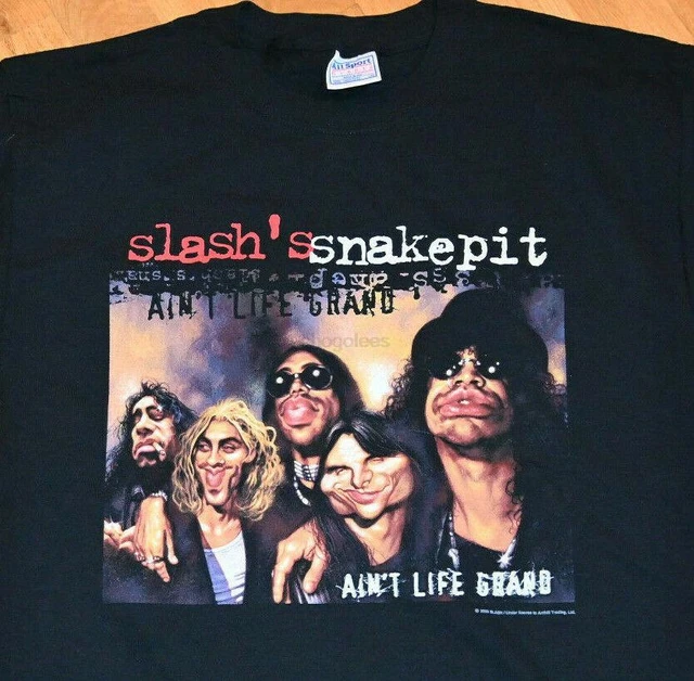 2001 SLASH SNAKEPIT vtg rock concert tour tee t-shirt (L) 90 Guns N Roses