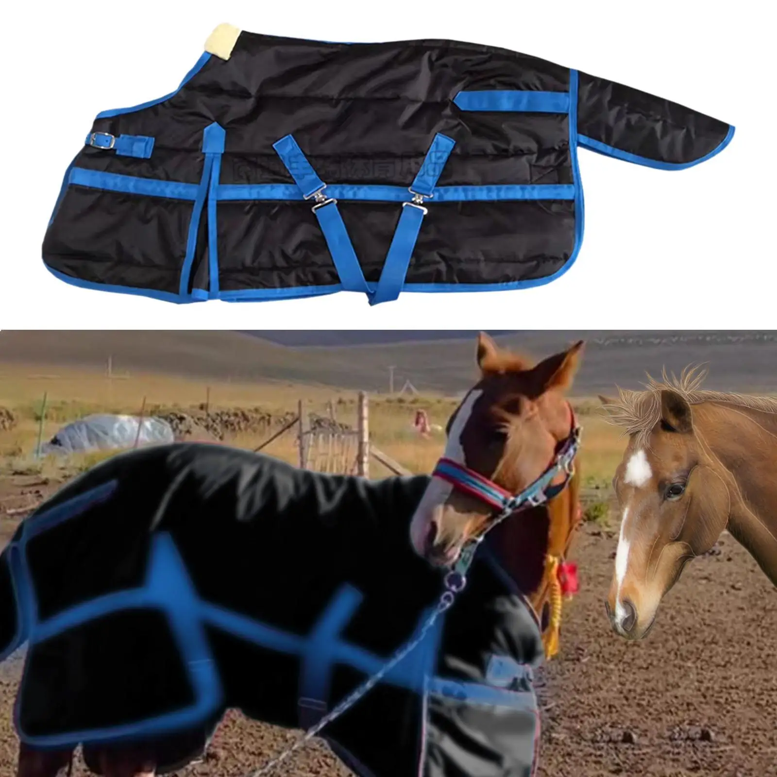 Horse Blanket Wear Resistant Windproof Practical Equine Protection Horsewear