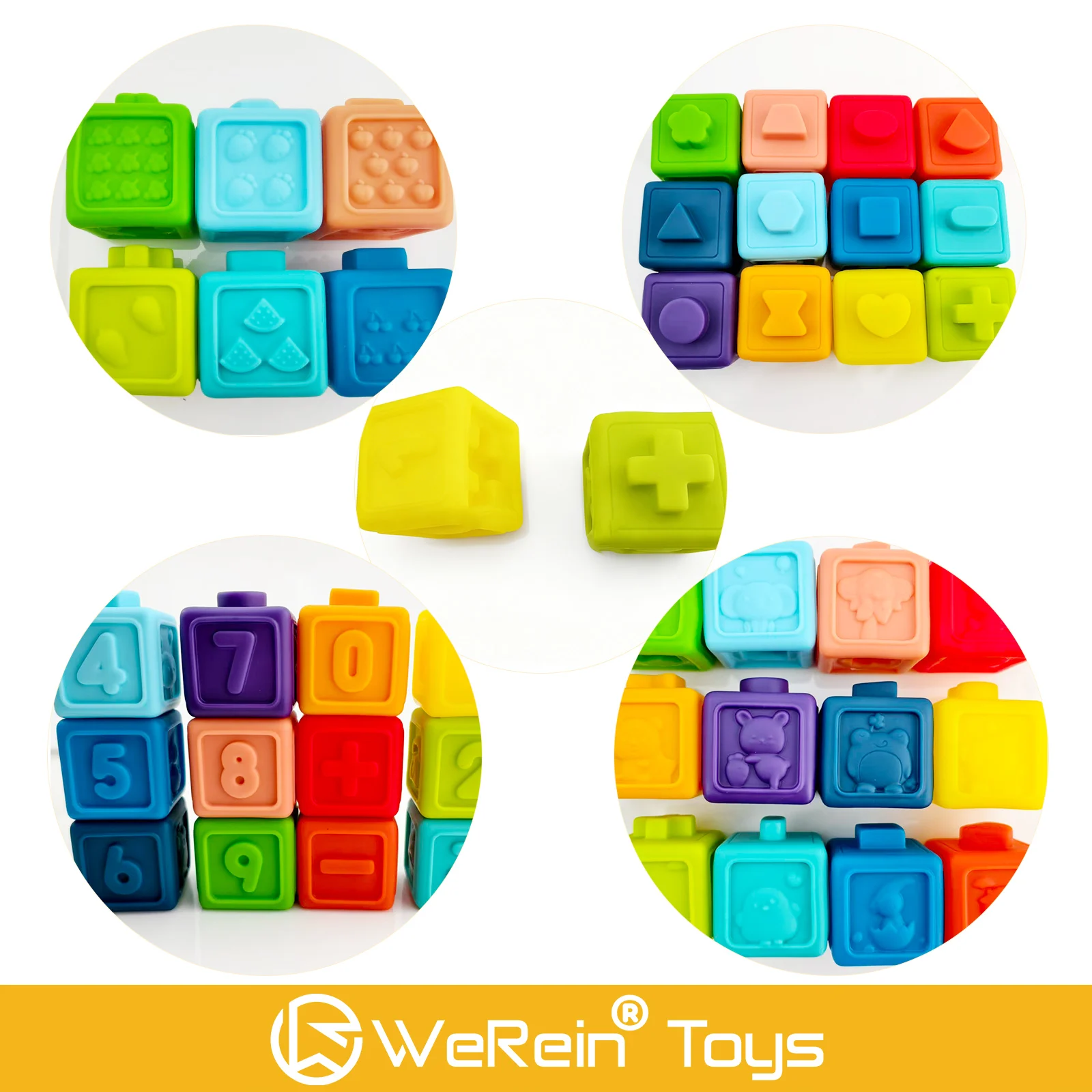 Silicone Baby Building Blocks 4