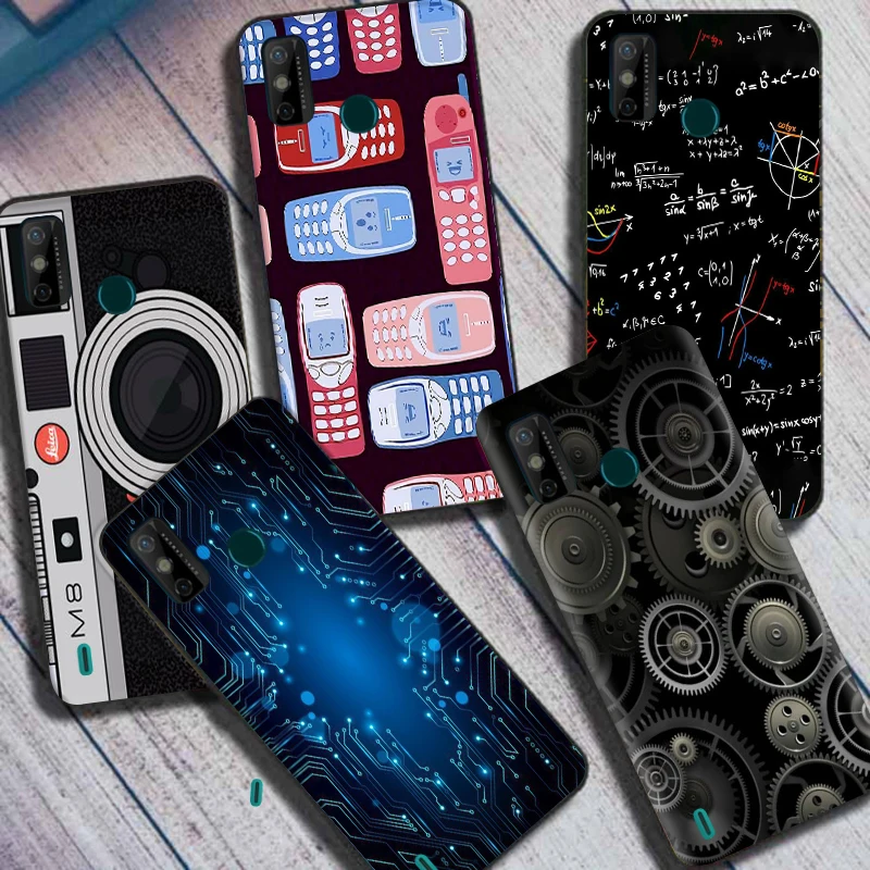 Чехол в стиле ретро с музыкой для Tecno Spark Go 2020 мягкий силиконовый чехол spark go