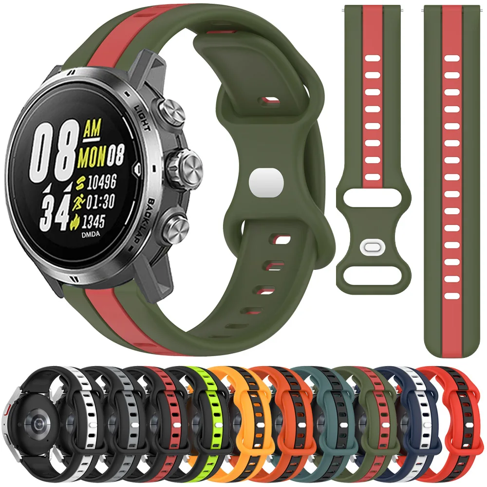 Cinturino In Silicone Per Coros Apex 2 Pro Cinturino Per Coros Apex Pro 46Mm 42Mm / Pace 2 Cinturino 20 22Mm Braccialetto Smart Wacth Band