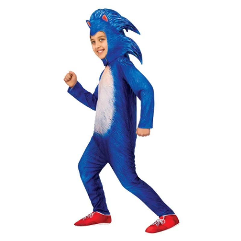 Kids Cosplay Costume Actors Performance Show Games Characters Movie Halloween Christmas Dress Sonic Clothes