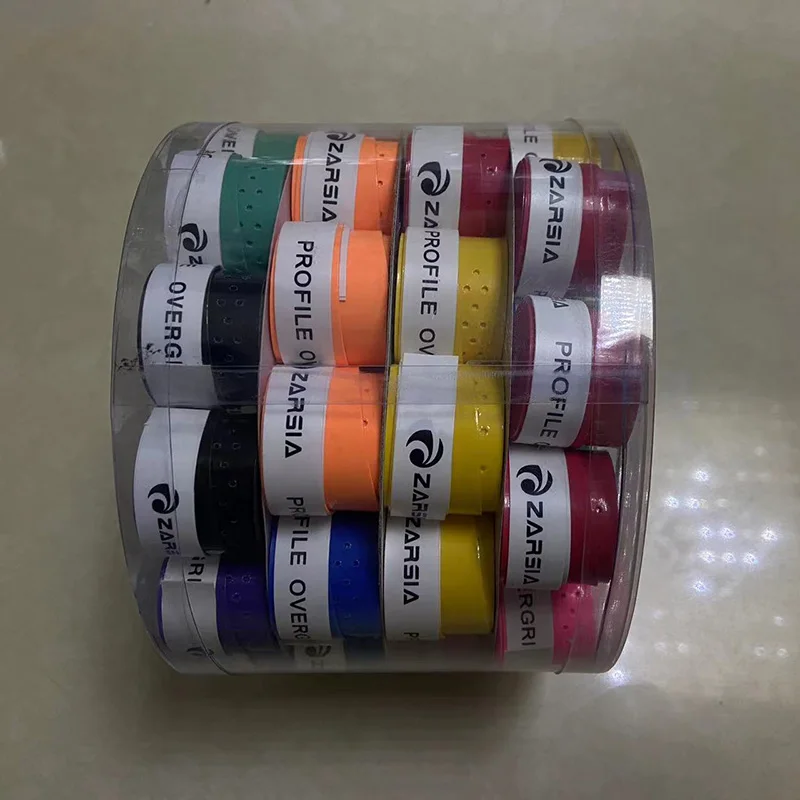 60pcs Laminated Perforated Sweatband Tennis Badminton Racket Overgrip