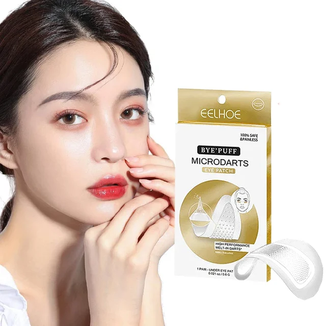 5Pairs Hyaluronic Acid Microneedle Eye Patches For Dark Circles Moisturizing Under Eye Gel Pads Skin Care 5