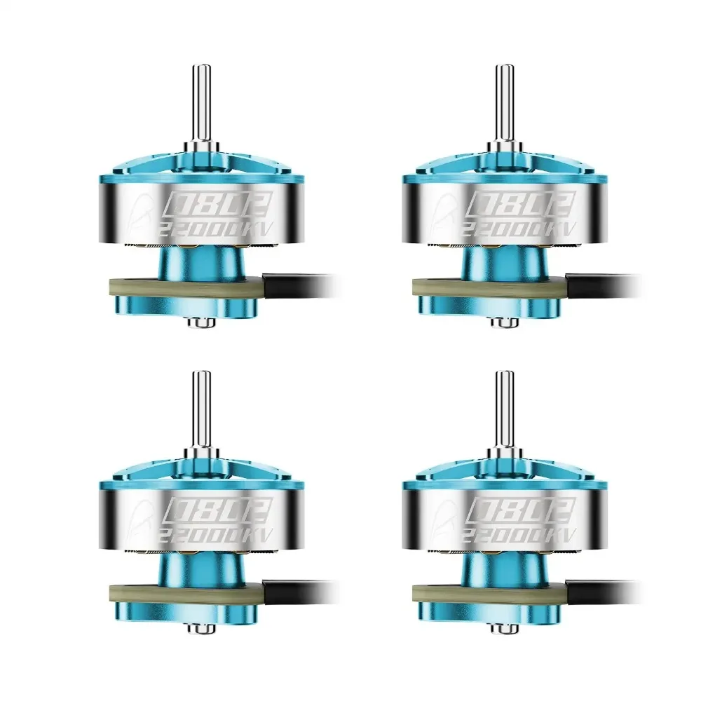 Comparaison de taille du micro moteur brushless 0802 25000KV Racing pour Air75 II avec une pièce de monnaie