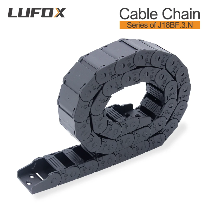 High Quality 1-meter cable drag chain semi enclosed inner opening series J18BF.3. N 18 * 18 * 25 37 50
